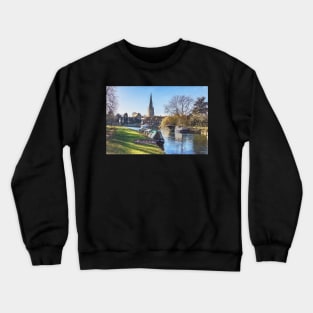 By The Thames At Abingdon Crewneck Sweatshirt